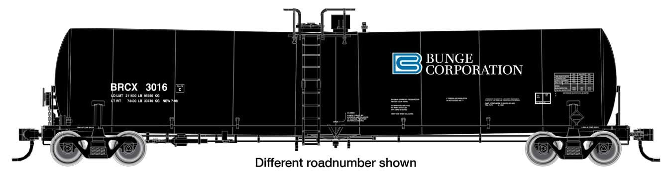 Walthers Mainline 25000 Gallon Tank Car Bunge Corp 3020 WH910-48208