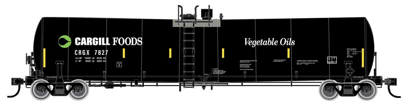 Walthers Mainline 25000 Gallon Tank Car Cargill 7878 WH910-48215