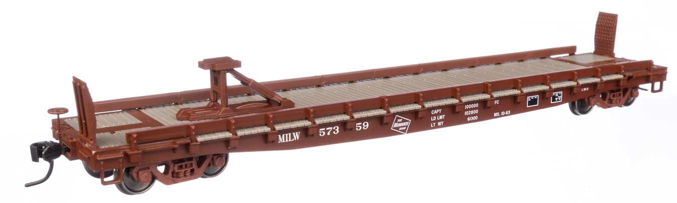 Walthers Mainline 53' GSC Piggyback Service Flatcar Milwaukee Road 57372 WH910-50509