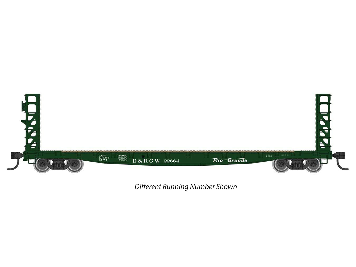 Walthers Mainline 53' GSC Bulkhead Flatcar D&RGW 22670 WH910-5927