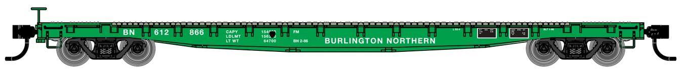 Walthers Mainline 53' GSC Flatcar Burlington Northern 612866 WH910-6601