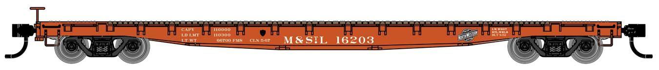 Walthers Mainline 53' GSC Flatcar Minneapolis & St Louis 16223 WH910-6619