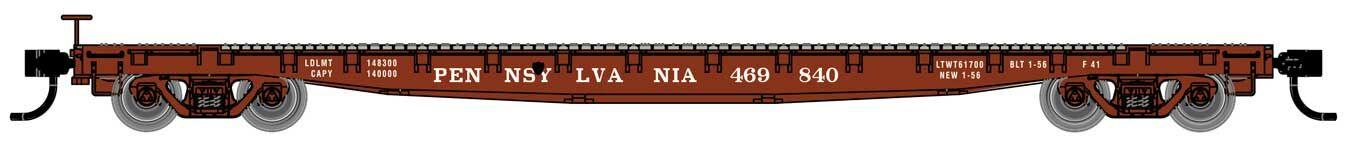 Walthers Mainline 53' GSC Flatcar Pennsylvania Railroad 469858 WH910-6622