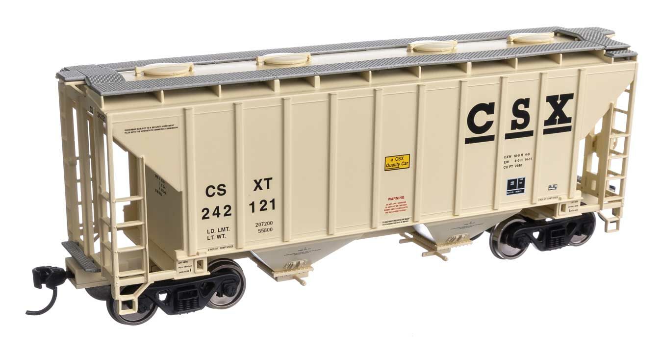 Walthers Mainline 37' 2 Bay Covered Hopper CSX 242121 WH910-7981
