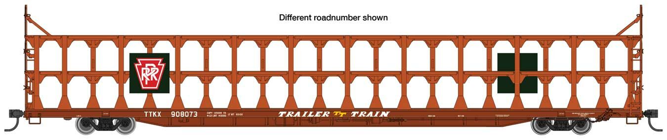Walthers Mainline Tri-Level Auto Rack Pennsylvania Railroad 908177 WH910-8216