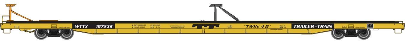 Walthers Proto 89' Bethlehem Flush-Deck Flatcar TTX-WTTX 157939 WH920-104228