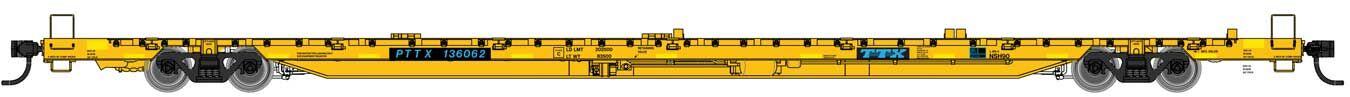 Walthers Proto 89' Greenbrier 110t Flatcar TTX-PTTX 136196 WH920-104605
