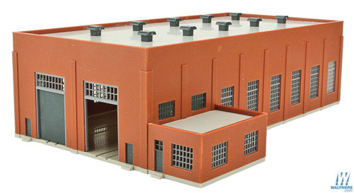 Walthers Cornerstone Two Stall 130' Brick Diesel House Kit WH933-3266