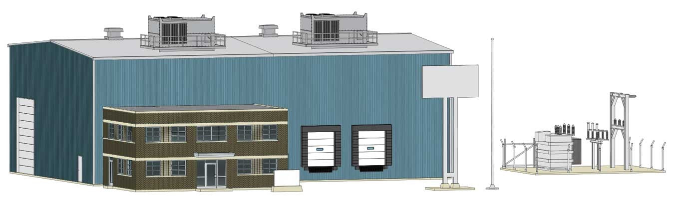 Walthers Cornerstone Stamping Plant Kit WH933-4140