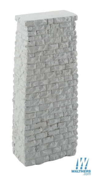 Walthers Cornerstone Single Track Railroad Deck Bridge Stone Pier Resin Casting WH933-4580