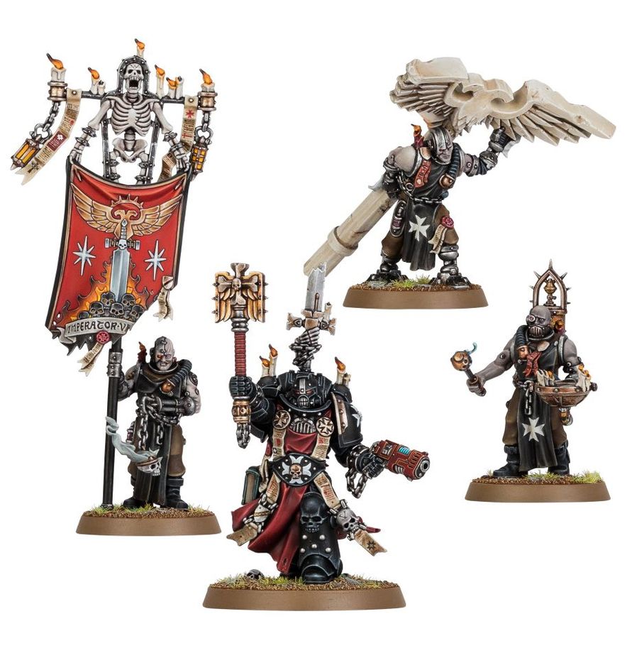 Black Templars: Grimaldus & Retinue 55-44 - Warhammer 40K