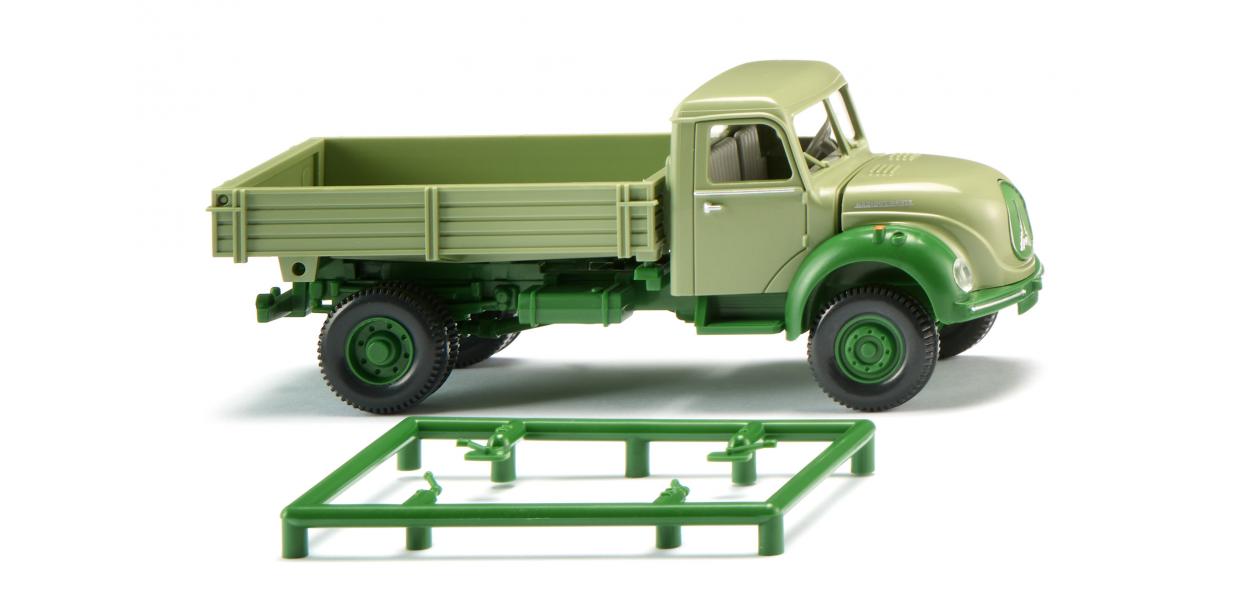 Wiking Magirus Flatbed Tipper Light Green 1957-67 WK042496