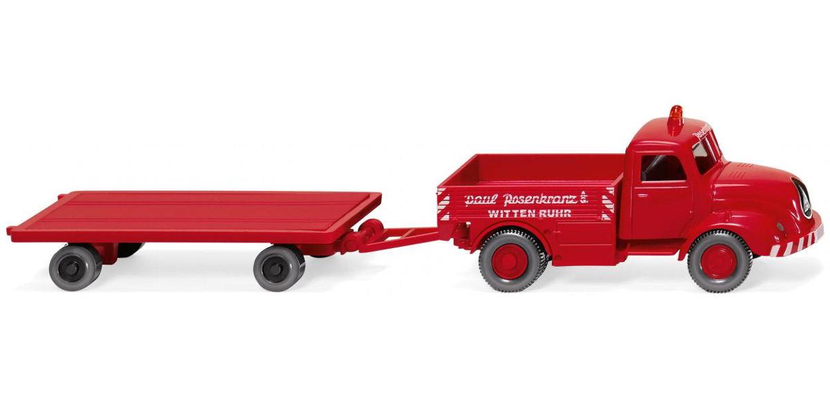 Wiking Magirus S 3500 Heavy Duty Truck w/Trailer Rosenkranz WK049202