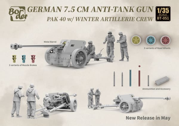 BT-051 PaK 40 with winter artillery crew