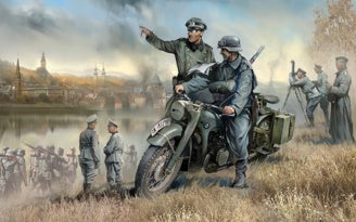 Zvezda German Wwii Single Motorcycle R12 Z3632