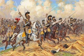 Zvezda Z8035 Maquette Cuirassiers Saxons 1810-1814 - Kit 1:72 Avec 16 Figurines Et 16 Chevaux