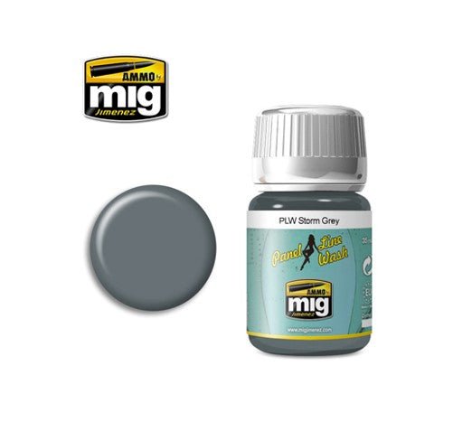 Ammo Storm Grey Panel Line Wash Mig1609 - Access Models