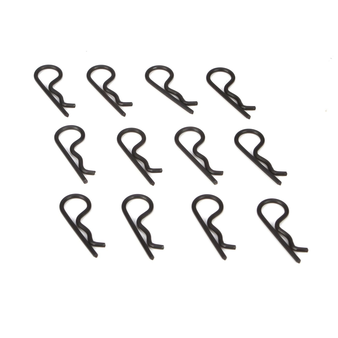 Losi Body Clips, Black (12): 22 Z-Tlr8202