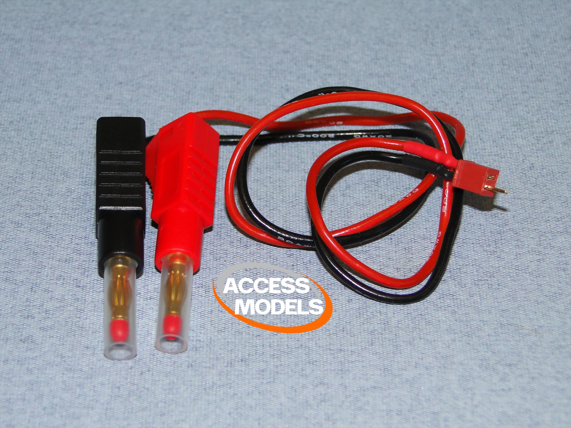 Logic Rc Charge Lead : 4Mm To Mini Deans O-Lgl-Clmdns