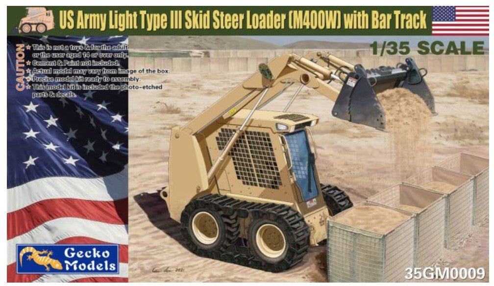 Gecko Models Us Army Light Type Iii Skid Steer Loader 35gm0009 - Access Models