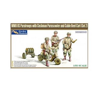Gecko Models Us ParatrOOps With M53 ScOOter Cushman 35gm0042 - Access Models