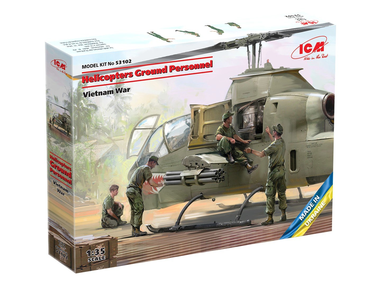 ICM 1/35 Helicopters Ground Personnel 53102 - Access Models