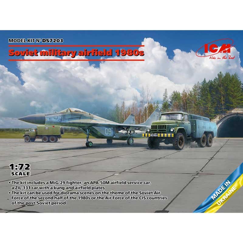 ICM Diorama 1/72 - Soviet Military Airfield 1980s ICMDS7203 - Access Models