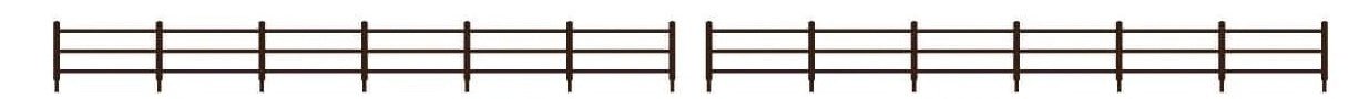 Lineside Fencing, WOOd Brown 217