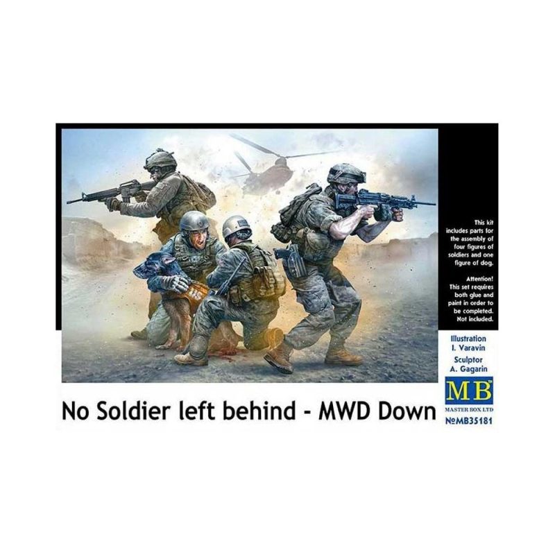 Master Box 1/35 - No Soldier Left Behind - Mwd Down Mas35181 - Access Models