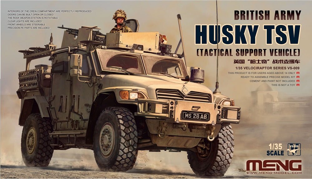 Meng British Army Husky Tactical Support Vehicle VS-009 - Access Models