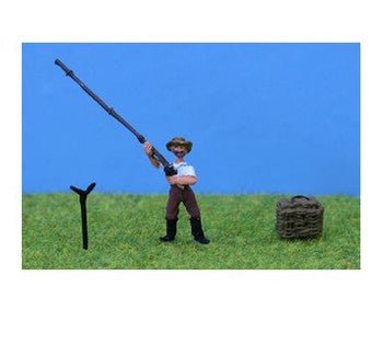 Pd Marsh OO Gauge Fisherman With Tackle Box Etc Pdz29 - Access Models