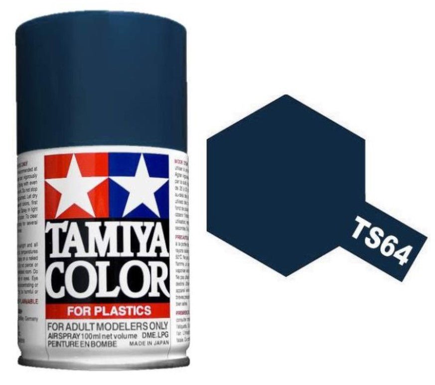 Tamiya Spray Paints 100ml TS-64 Dark Mica Blue 85064 - Access Models