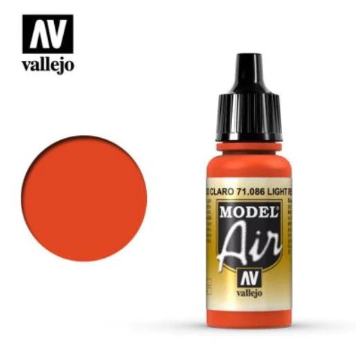 Vallejo Model Air 17ml 086 Light Red - Access Models