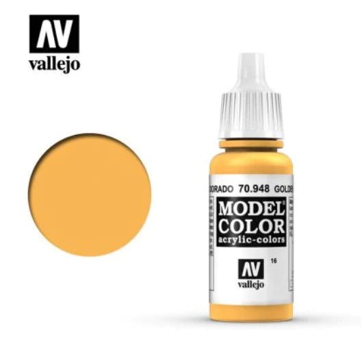 Vallejo Model Color 17ml 948 Golden Yellow - Access Models