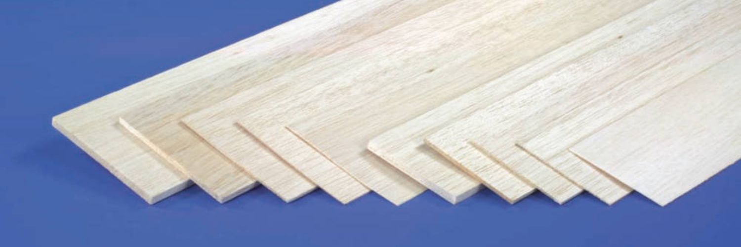 Balsa wood strips