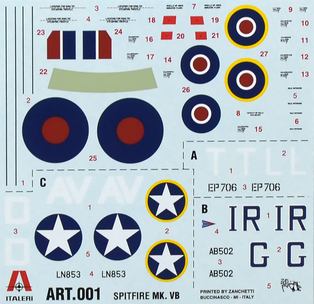 Italeri Raf Spitfire Mk.Vb 001