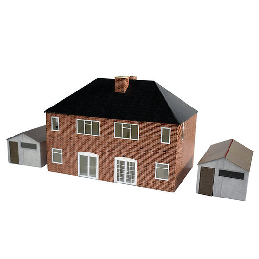 ATD Models 1930s Semi Detached House Card Kit ATD001