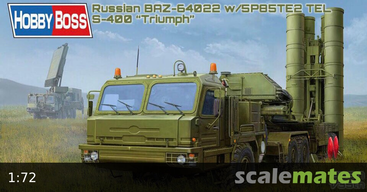 Hobbyboss 1:35 - Russian BAZ-64022 w/ 5P85TE2 TEL S-400