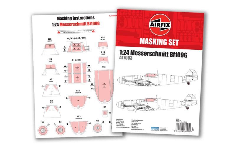 Masking Set - Messerschmitt Bf109G (A17003) - 1:24 Scale