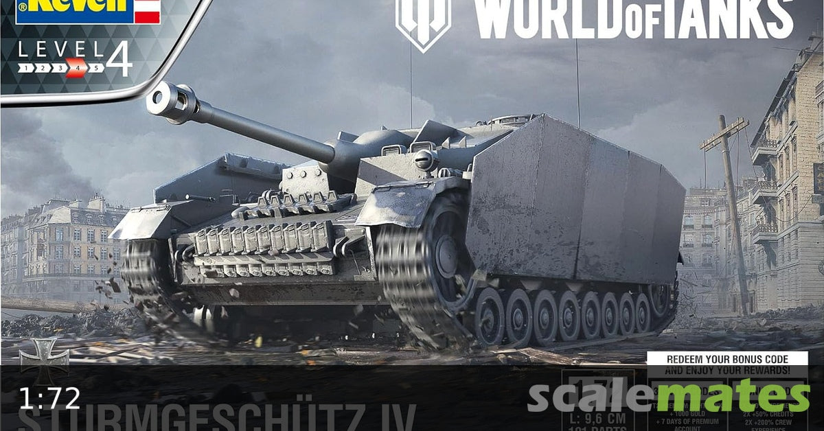Revell World of Tanks 1:72 - Sturmgeschutz IV