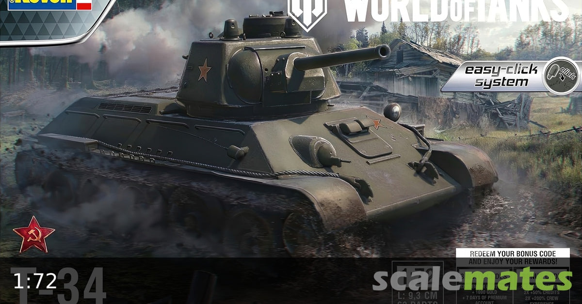 Revell World of Tanks 1:72 - T-34