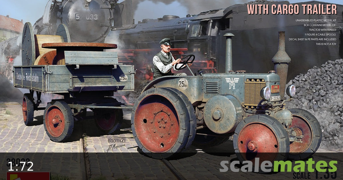 Miniart 1:24 - German D8511 Industrial Tractor Mod 1936