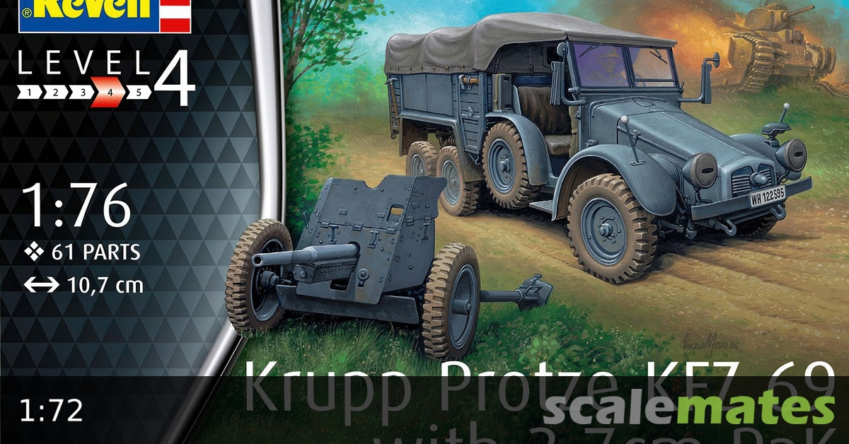 Revell 1:76 - Krupp Protze KFZ 69 with 3,7cm Pak
