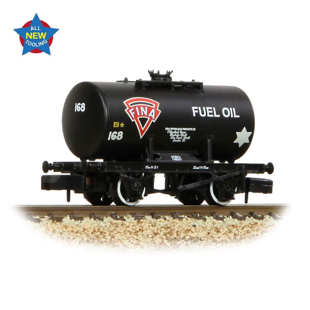 Graham Farish 14t Anchor-Mounted Tank Wagon 'Fina' Black 378-003