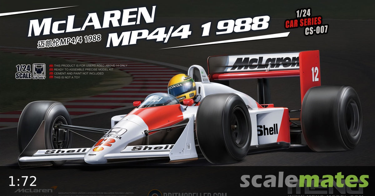 Meng Model 1:12 - Formula Racing Driver 1988 (Resin)