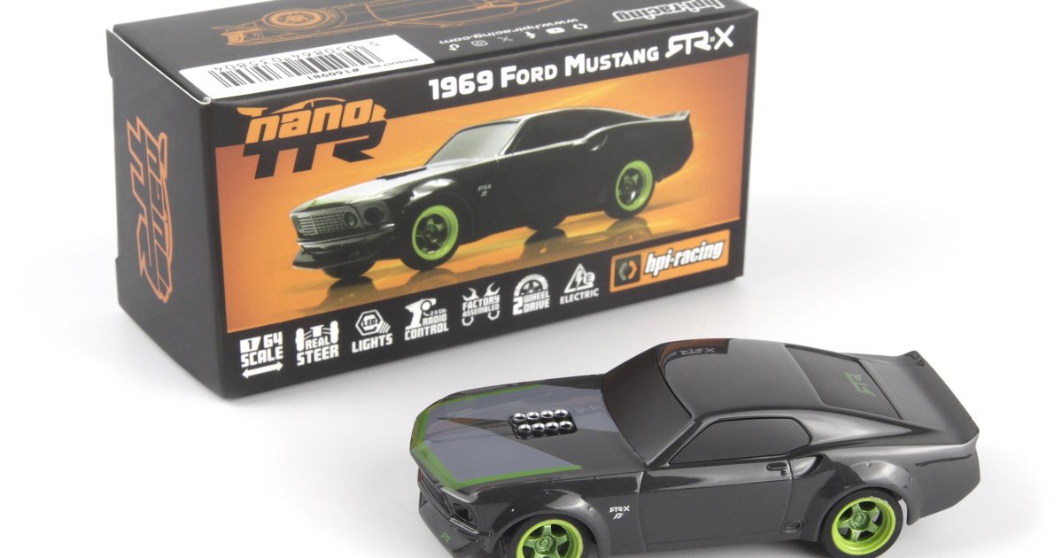 HPI Racing nano-TTR 1969 Ford Mustang RTR-X - Car Only 160981