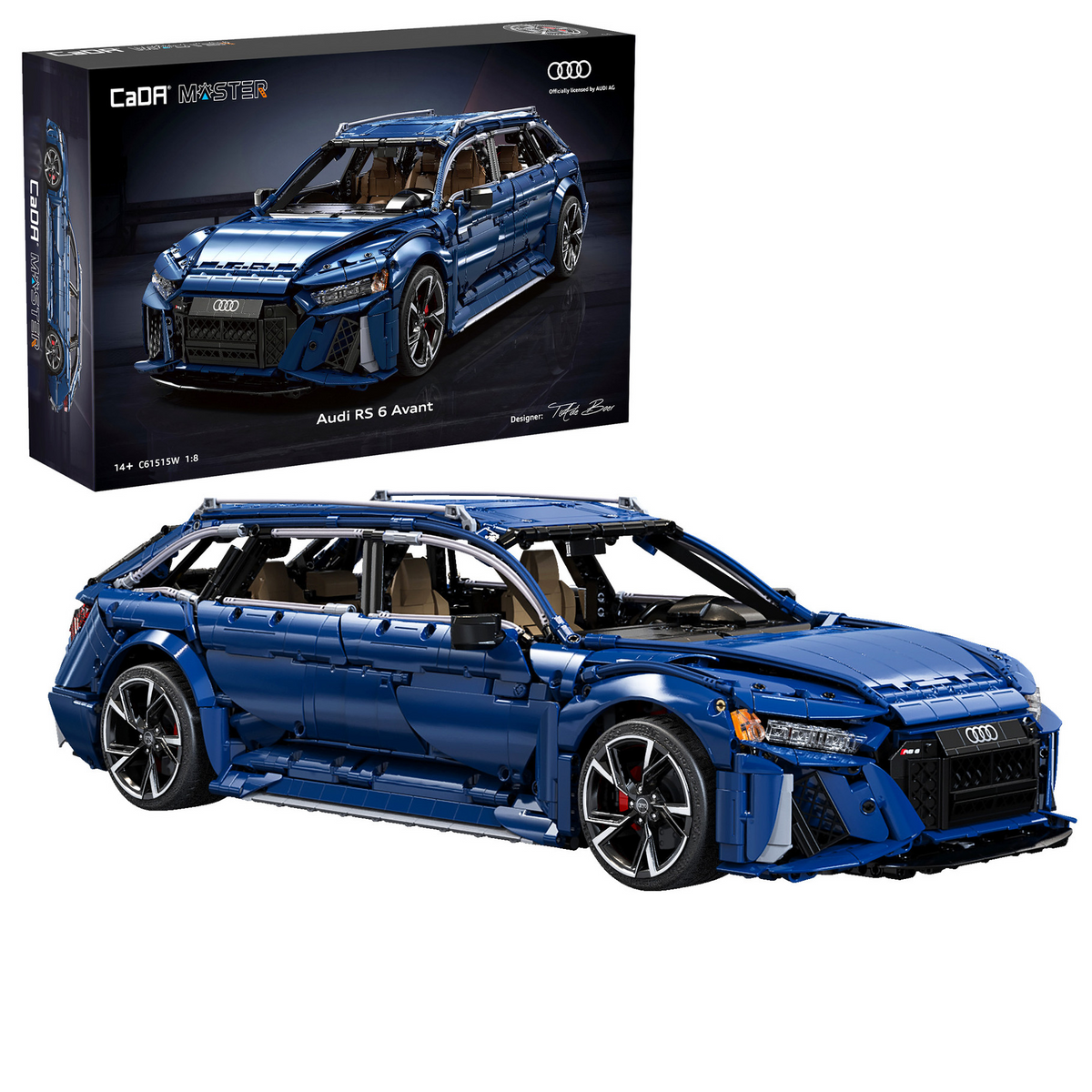 CaDa Audi 1:8 RS 6 Avant (2019) - 4663 pcs