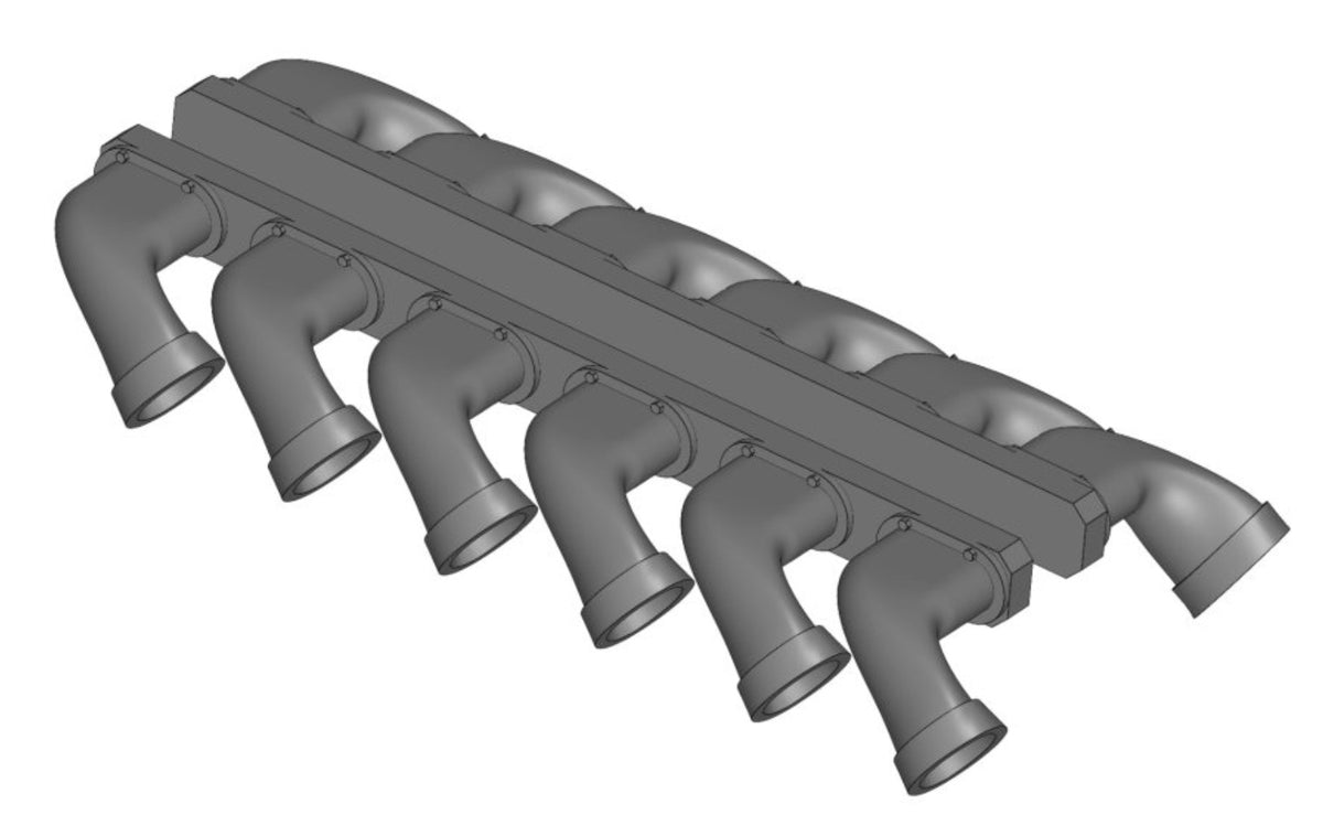 de Havilland Mosquito Mk.XVI exhaust (designed to be used with Special Hobby kits)