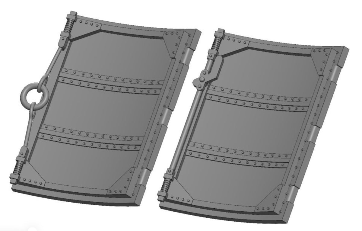 Supermarine Spitfire Mk.I, Mk.II, Mk.V early - Cockpit door - rec. (designed to be used with Eduard kits)