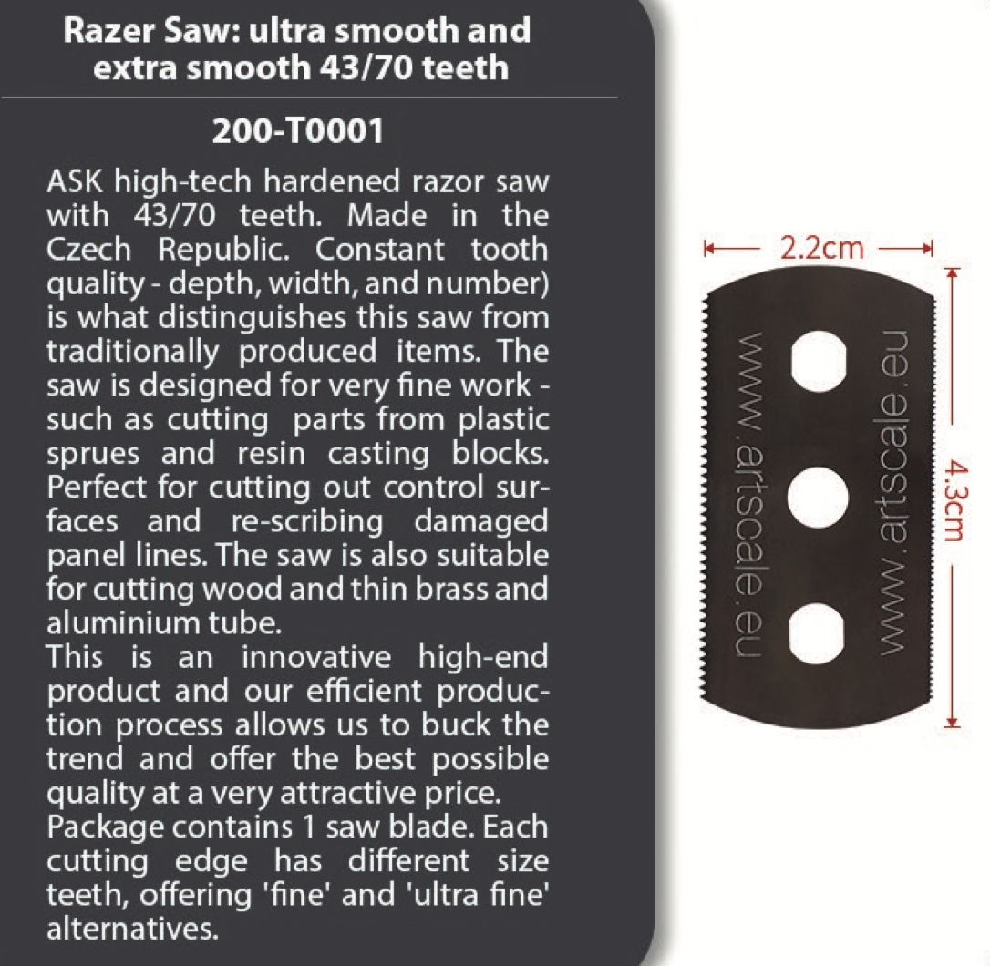 1 pc ASK Razor Saw 43/70 teeth